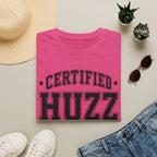 Certified Huzz T‑Shirt — Collegiate Vintage Lettering Tee